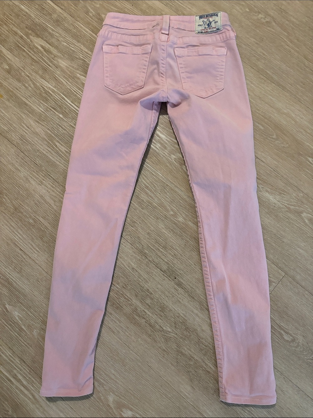 True Religion Pink Skinny Jeans with Back Pockets